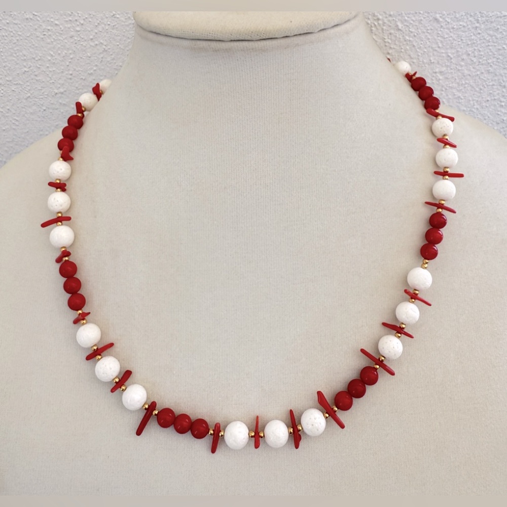 Vintage Lee Sands from QVC Red Coral Necklace